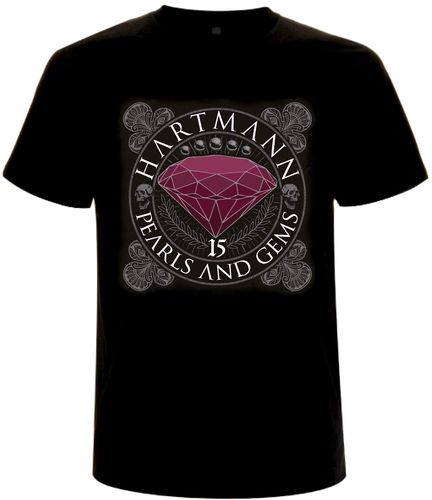 T-Shirt „15 Pearls And Gems“ black